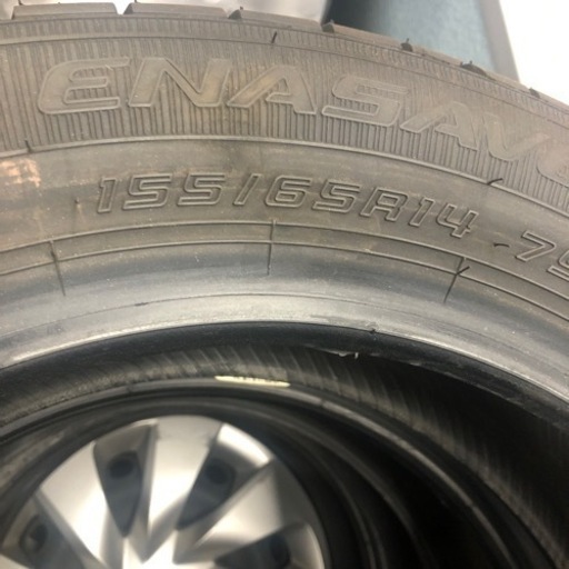 決まりました155/65R14 夏タイヤ　新車外し　4本　