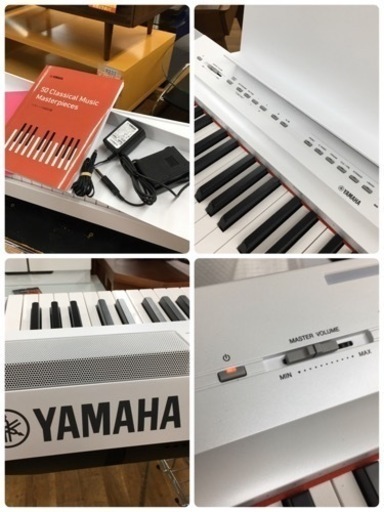 S725 ヤマハ YAMAHA 電子ピアノ Pシリーズ 88鍵盤 ホワイト P-125WH ⭐動作確認済⭐クリーニング済