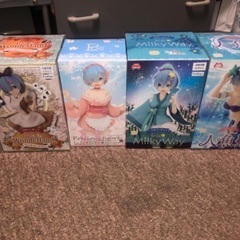 新品未開封、レムフィギュア4セット