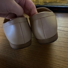 1度着用　ローファー　ベージュ　Sサイズの画像