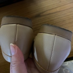 1度着用　ローファー　ベージュ　Sサイズの画像