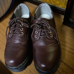 Sサイズ:厚底レースアップローファー