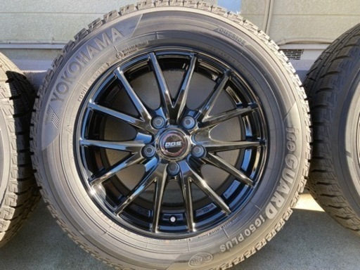 2019年製ヨコハマ スタッドレスタイヤ /ホイール4本セット +タイヤチェーン 195/65R15