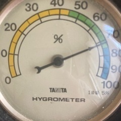 昭和レトロ 温湿度計　の画像