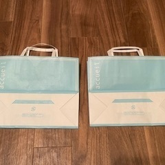 accueil パティシエール アクイユ ショップ袋2枚 ショッパーの画像