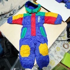 【あげます】子供のスキーウェア(100cm,つなぎ)