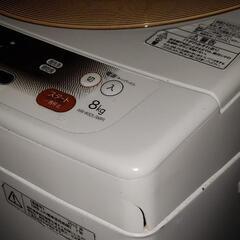 東芝洗濯機 8kg 2012年製の画像