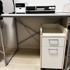 パソコンデスク＋小物置き＋デスクチェアセット
