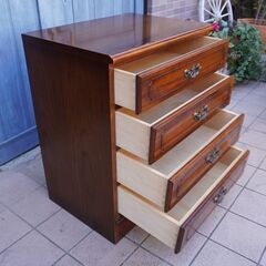 EBK67 カリモク コロニアル 4段 サイドチェスト QC1904 引き出し チェスト 幅60cm QC1904 コロニアルウォールナット 通販 | 【公式