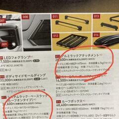 トヨタ　ライズ　純正INNOキャリアパーツ