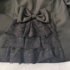 【タグ付き・未使用】式服 フォーマル バックリボン＆レース ジャケットの画像