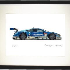 NC-350 KEIHIN HONDA NSX Concept-GT 限定版画 直筆サイン有 額装済 作家 平右ヱ門の画像