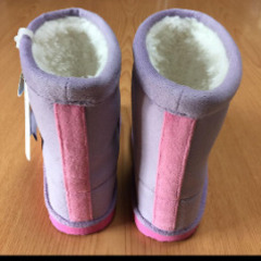 【新品】ミッキー　ブーツ　パープル　16センチの画像