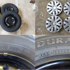 145/80R13 夏タイヤ ホイル付4本 出光プライベートブランド「DURAN Mu：TECH ECO」2017年製の画像