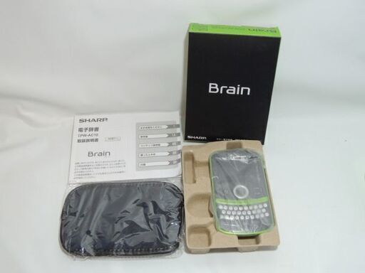 美品☆SHARP シャープ 電子辞書 PW-AC10 BRAIN ブレイン 緑/グリーン