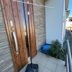 のぼり旗ポールと土台