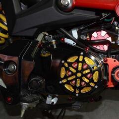 ２セット　レッド　ナットカバー キャップ カスタムパーツ オートバイの画像