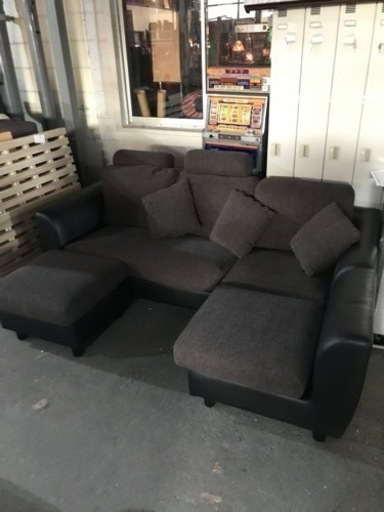 取引場所　南観音　K2301-029 L 字型ソファ　中古美品　レイアウト変更可能