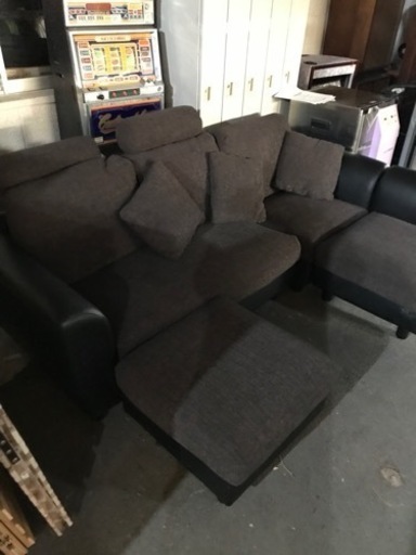 取引場所　南観音　K2301-029 L 字型ソファ　中古美品　レイアウト変更可能