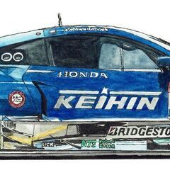 NC-354 KEIHIN HONDA NSX Concept-GT 限定版画 直筆サイン有 額装済 作家 平右ヱ門の画像