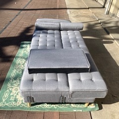 ニトリ　ソファーベッドグレー(HMB01 GY）美品の画像