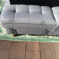 ニトリ　ソファーベッドグレー(HMB01 GY）美品の画像