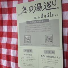 温泉無料券3枚セット