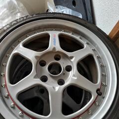 レイズ　ボルクレーシング　GT-P　215/45r17 タイヤ8分山　4本　鍛造2ピース　引き取りのみ