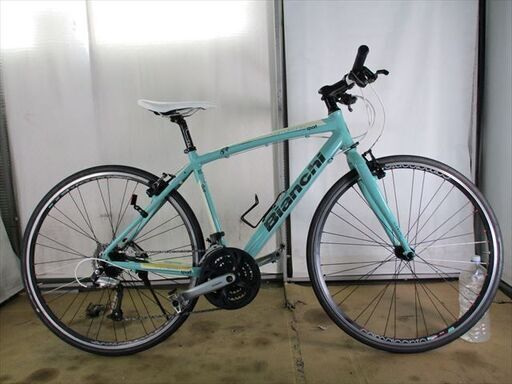 C428★36000円スタート★整備済み スポーツ中古自転車【クロスバイク　ビアンキ　camaleohte sport チェレステ】