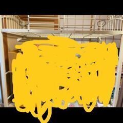 ロフトベッド 大きいです 付属品セット ハシゴ付き☆