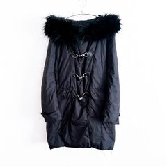 セオリー　黒　ファー付き　ダウンコート