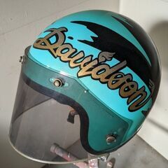 SHOEI ジェットヘルメット ハーレーダビッドソン オリジナルペイント　緑の画像