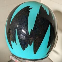 SHOEI ジェットヘルメット ハーレーダビッドソン オリジナルペイント　緑の画像
