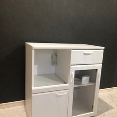 【取引中】キッチンボード　レンジ台　ホワイト