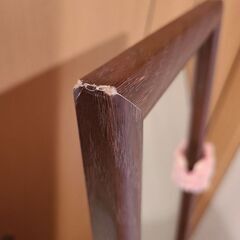 姿見 スタンドミラー ダークブラウンの画像