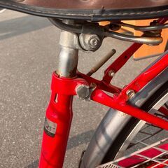 26インチ 自転車 シティサイクル ママチャリ レッド 赤系 No.361 ※現金、クレジット、スマホ決済対応※の画像