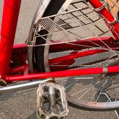 26インチ 自転車 シティサイクル ママチャリ レッド 赤系 No.361 ※現金、クレジット、スマホ決済対応※の画像