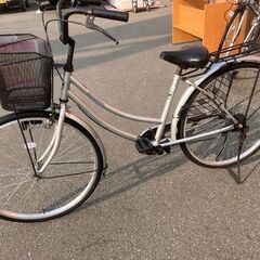 26インチ 自転車 シティサイクル ママチャリ シルバー No....