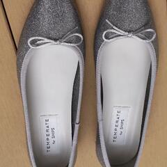 ☆美品　ＳＨＩＰＳ レインシューズ  ２３cmシルバーラメ