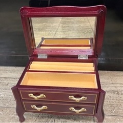 きまりました　中古　オルゴール付き　ジュエリーケースの画像