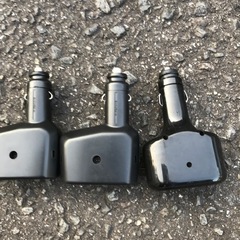 シガーソケット　2連　3個　12v/24v 用　の画像