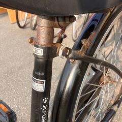 26インチ 自転車 シティサイクル ママチャリ ブラック No.358 ※現金、クレジット、スマホ決済対応※の画像