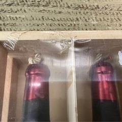 きまりました　新品　ワインボトル型　蝋燭　ロウソク　2個セットの画像