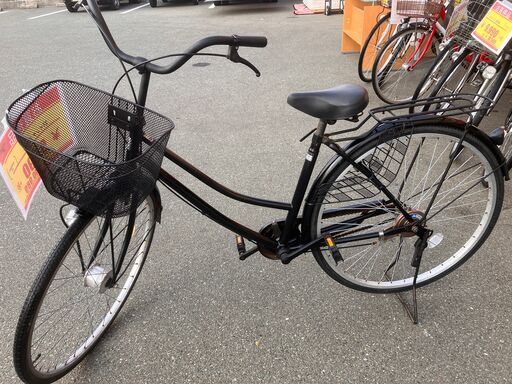 27インチ 自転車 シティサイクル ママチャリ ブラック 黒系 No.357 ※現金、クレジット、スマホ決済対応※