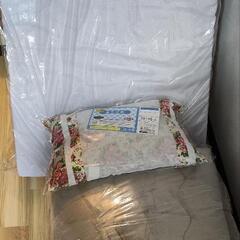 【早い者勝ち】シングルサイズ！新品未使用！枕、薄手マット、敷パッ...