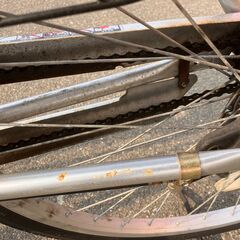 26インチ 自転車 シティサイクル ママチャリ シルバー No.351 ※現金、クレジット、スマホ決済対応※の画像