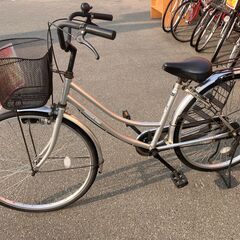 26インチ 自転車 シティサイクル ママチャリ シルバー No....