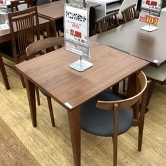 KA-7【新入荷　リサイクル品】ダイニング3点セット　ブラウン