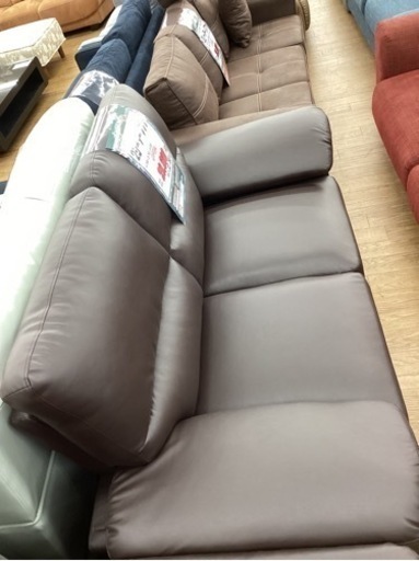 KA-8【新入荷　アウトレット】2シーターソファ　ブラウン