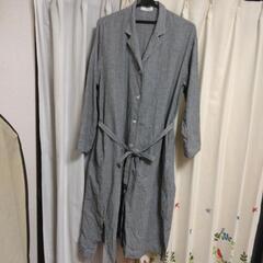 美品　ユニクロ　レディース　ロングシャツワンピース